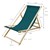 Gartenliege Holz 2er Set Beachstuhl klappbarer Strandstuhl Strandliege Campingliege Sonnenliege Dunkelgrün Klappliegestuhl Relaxliege