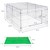 outdoor enclosure for small animals with sunshade, 120x58x92 cm, galvanized metal