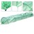 Tunel din folie transparenta/verde 300x55x35 cm din folie de plasa PE