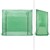 Kalvokasvihuone ritiläkalvolla ja ovella, vihreä, 200x79x168 cm