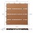 Terasové dlaždice 30x30 cm Sada 11 dlaždic na 1m² svetle hnedé barvy z WPC