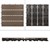 Terrassenfliesen 30x30 cm 11er Set für 1m² Dunkelbraun aus WPC