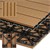 Terasové dlaždice 30x30 cm Sada 11 kusu na 1m² teakového dreva z WPC