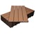 Ladrilhos para pátio WPC 60 x 30 cm Conjunto 6er, 1m², de cor castanha clara em madeira