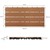 Ladrilhos para pátio WPC 60 x 30 cm Conjunto 6er, 1m², de cor castanha clara em madeira