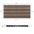 Terrassenfliesen 60x30 cm 6er Set für 1m² Dunkelbraun aus WPC