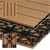 Terasové dlaždice 60x30 cm Sada 6 kusu na 1m² teakového dreva z WPC