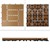 Plytki tarasowe WPC 30 x 30 cm Zestaw 11er, 1m², mozaika tekowa o wygladzie drewna