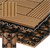 Sada 11 terasových dlaždic WPC na 1m² 30x30 cm, teakové drevo