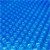 Piscina de lámina solar redonda, Ø 4,5 m, azul, de lámina de PE con cámaras de aire