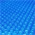 Solarfolie zwembad rond Ø 5 m, 140µm, blauw, gemaakt van PE-folie met luchtkamers