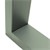 Tischbeine 2er Set 60x72 cm Grau aus Stahl