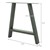 Sada 2 stolových nôh A-Design 70x72 cm sivá ocel