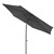 Umbrela semaforizata cu manivela, antracit, Ø 300 cm, din aluminiu ?i poliester