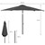 Aurinkovarjo kampi, antrasiitti, Ø 300 cm, sis. suojuksen