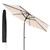 Aurinkovarjo, kermanvärinen, Ø 300 cm, sis. suojuksen