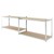 Workshop shelf 180x160x60 cm, made of galvanized metal and MDF wood, up to 280 kg
