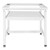 Washing machine base with pull-out shelf white, 60x57x54 mm, steel