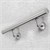 Stainless steel V2A handrail silver, Ø 42 mm, incl. wall bracket