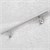 stainless steel V2A handrail silver, 100x4.2 cm, incl. wall bracket
