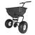 Spreader 60L, made of plastic and powder-coated steel frame, incl. coarse sieve and cover hood