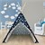 Play tent for children with window 115x115x160 cm blue with white stars polyester