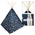 Play tent for children with window 115x115x160 cm blue with white stars polyester