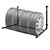 Suporte de pneus para montagem na parede para armazenamento de pneus, dobráveis, até 150 kg, feitos de aço
