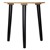 Sada 2 bocných stolíkov Ø 30/40 cm cierna z borovicového dreva a MDF dosky