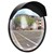 Trafikspejl sort Ø 30 cm med beslag