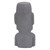 Moai Rapa Nui Kopf Figur 28x25x56 cm grau aus Steinguss Kunstharz