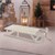 Weihnachtsdeko Schlitten 73 cm weiß aus Holz mit LED