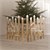 Deko Weihnachtszaun mit LED natur 98x57 cm aus Holz inkl. Vogelhäuschen