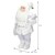 Weihnachtsmann Deko Figur 24x14x47 cm weiß aus Polyresin