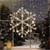 Weihnachtsdeko LED Schneeflocke mit 288 Warmweißen LEDs aus Metall