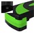 Stepper für Aerobic und Fitness 80x30 cm grün aus Kunststoff