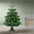 Weihnachtsbaumständer mit Wasserschale dunkelgrün aus Metall und Kunststoff