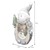Schneemann mit LED Beleuchtung, 53 cm, aus Polyresin