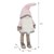 LED Wichtel-Figur 158 cm rosa/weiß aus Kunststoff und Polyester