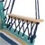Hangstoel meerkleurig, 45x100x43 cm, gemaakt van katoen en hardhout