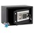 Elektronischer Tresor mit Alarm, schwarz, 30,5x20x20 cm, aus Metall