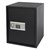 Elektronischer Tresor mit Alarm, schwarz, 40x50x40 cm, aus Metall