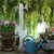 Colonna d'acqua per il giardino 7,5x7,5x95 cm in acciaio inox