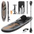 Aufblasbares Stand Up Paddle Board mit Kajak Sitz 320x82x15 cm Grau/Orange aus PVC