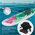 Nafukovacia doska na pádlovanie Stand Up Paddle Board Flowers 320x80x15 cm Mint/Pink PVC