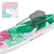 Aufblasbares Stand Up Paddle Board Flowers 320x80x15 cm Mint/Rosa aus PVC