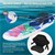Gonflabile Stand Up Paddle Board Flori 320x82x15 cm Albastru / Albastru PVC