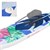 Aufblasbares Stand Up Paddle Board Flowers 320x80x15 cm Blau/Weiß aus PVC