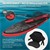Tabla de Stand Up Paddle inflable 320x82x15 cm Negro Rojo PVC