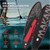 Planche de stand up paddle gonflable 320x82x15 cm noir rouge en PVC